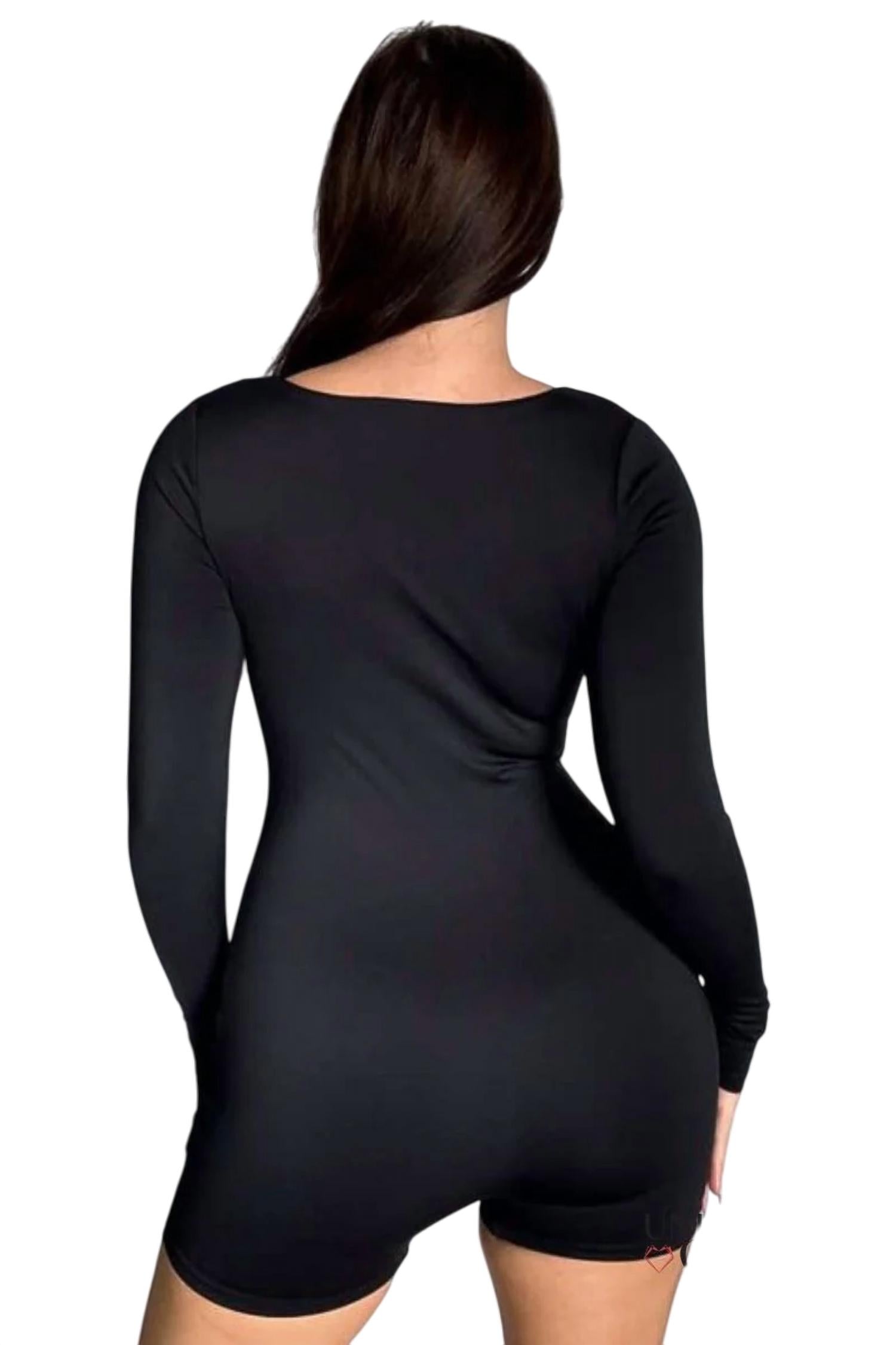 Salty - Erin Square Neck Long-Sleeve Romper