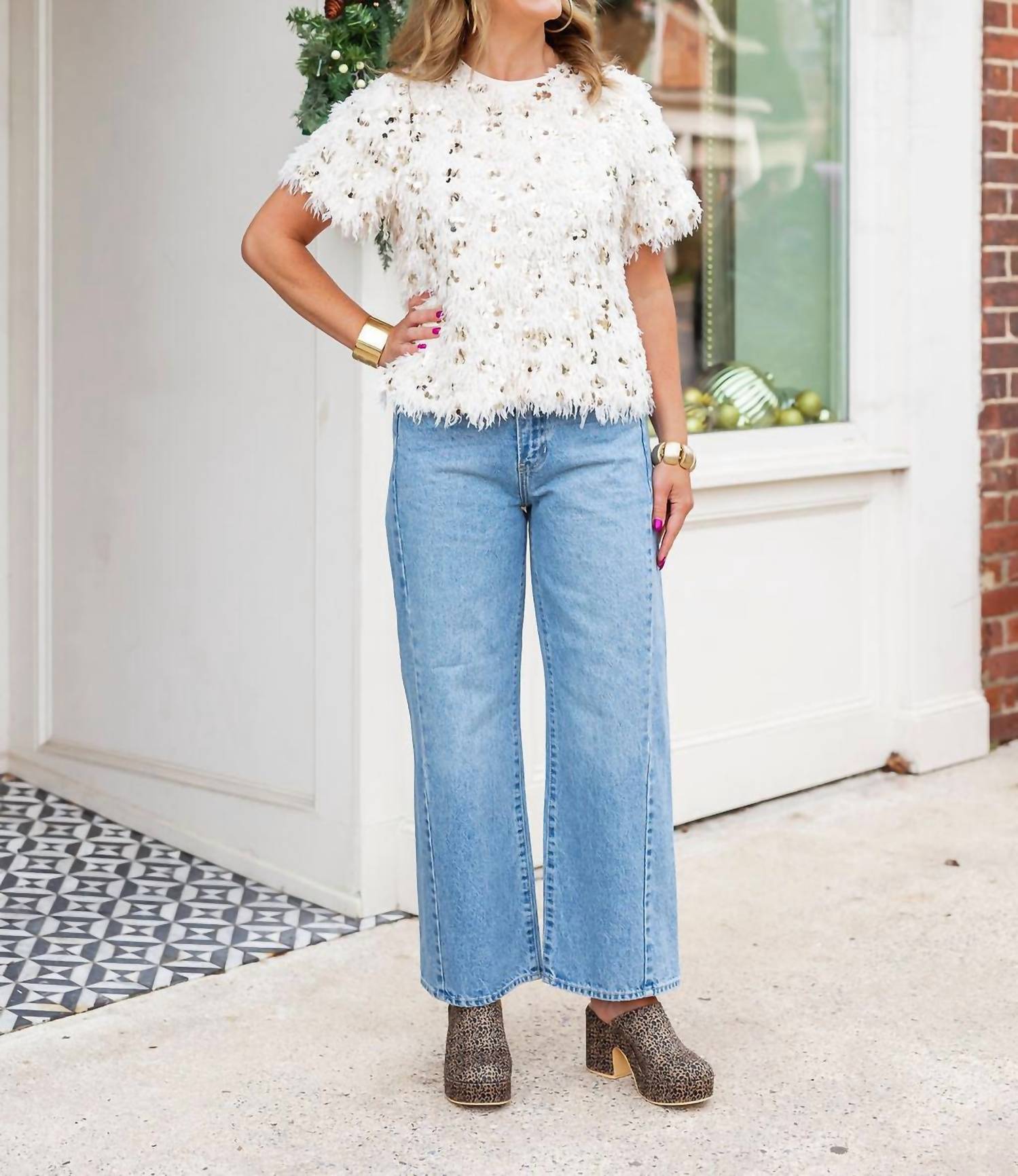 Thml - Glitterfrost Fuzzy Top