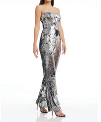 Dress The Population - Andy Sequin Strapless Jumpsuit