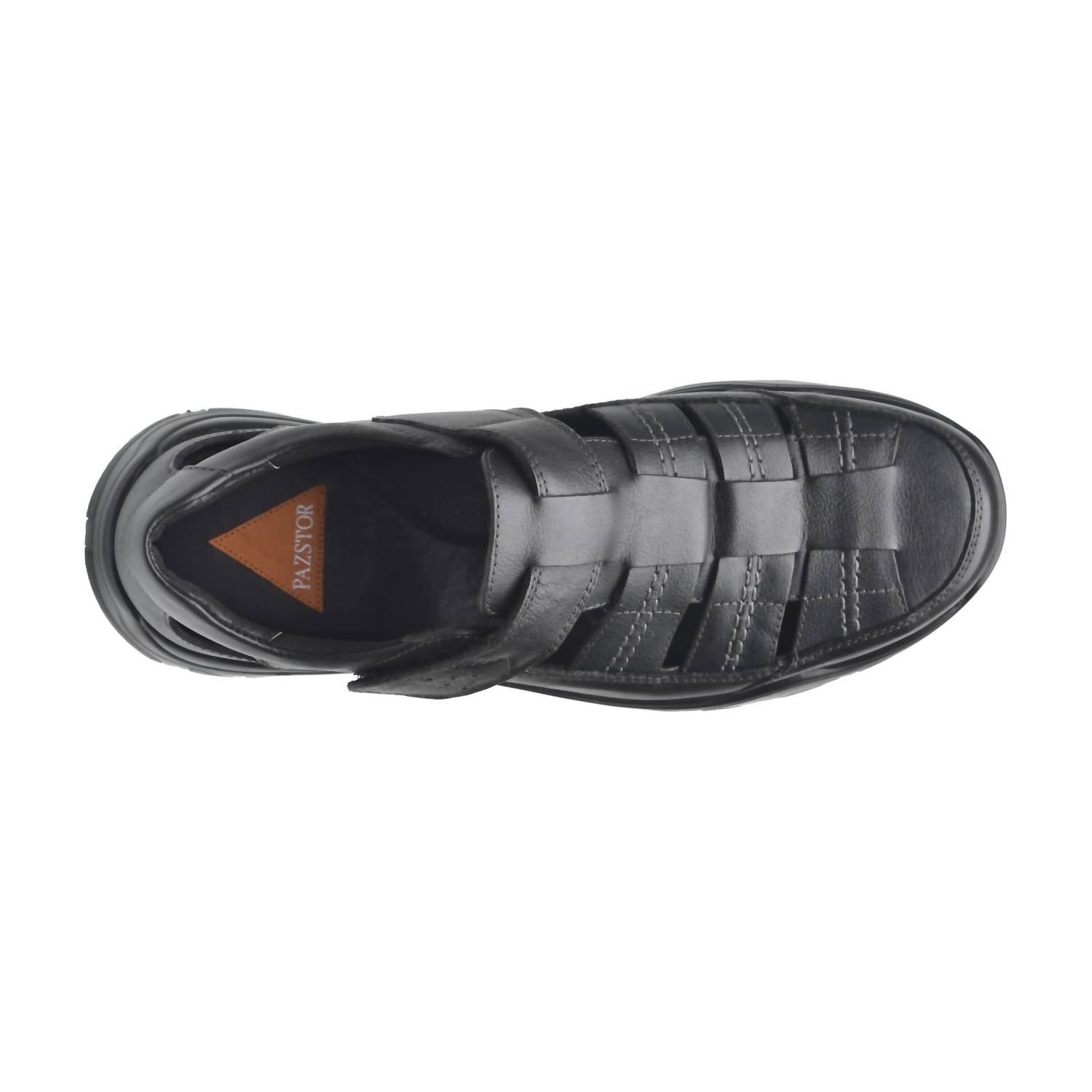 Closed Toe Leather Sandals