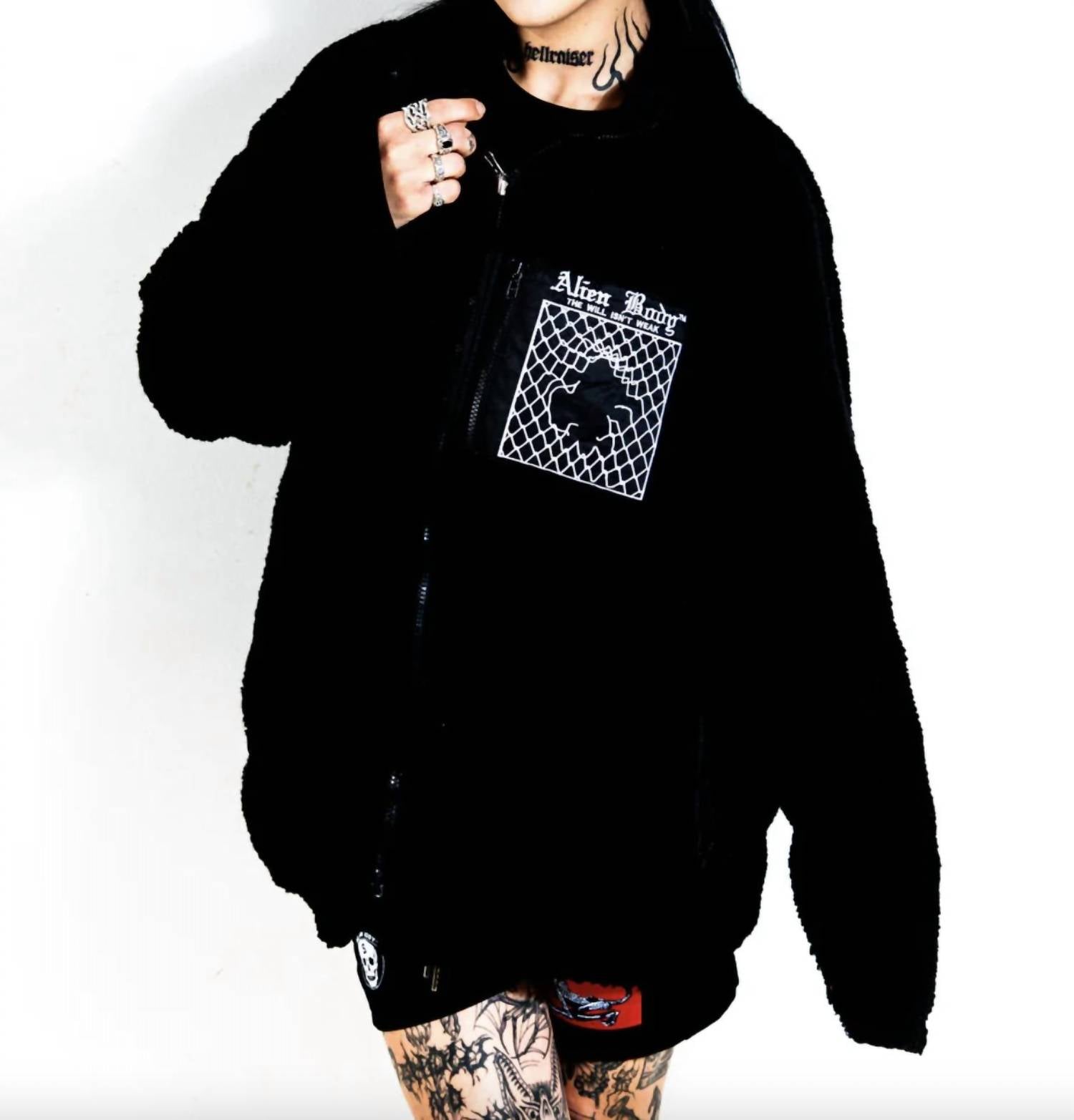 Alien Body - Chainlink Reversible Fleece