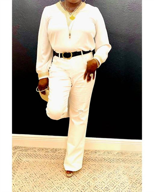 Curve Market - Distressed Bootcut Jeans