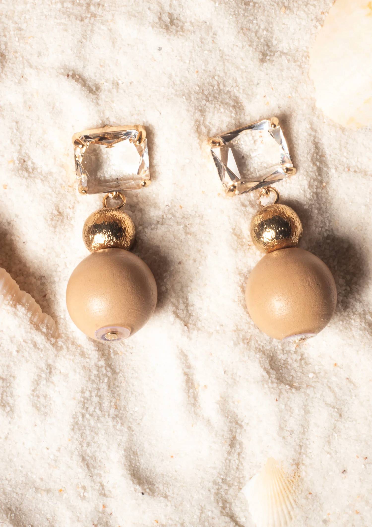 Yacht Club Access - Women's Crystal Squares Earrings