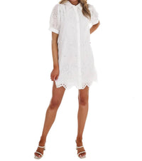 Jodifl - Women's Belong Together Eyelet Mini Dress