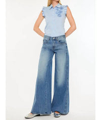 Kancan - Jocy Mid Rise Super Wide Jeans