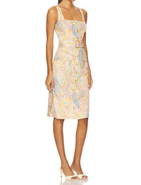 L'Agence - Idy Button Front Tank Dress