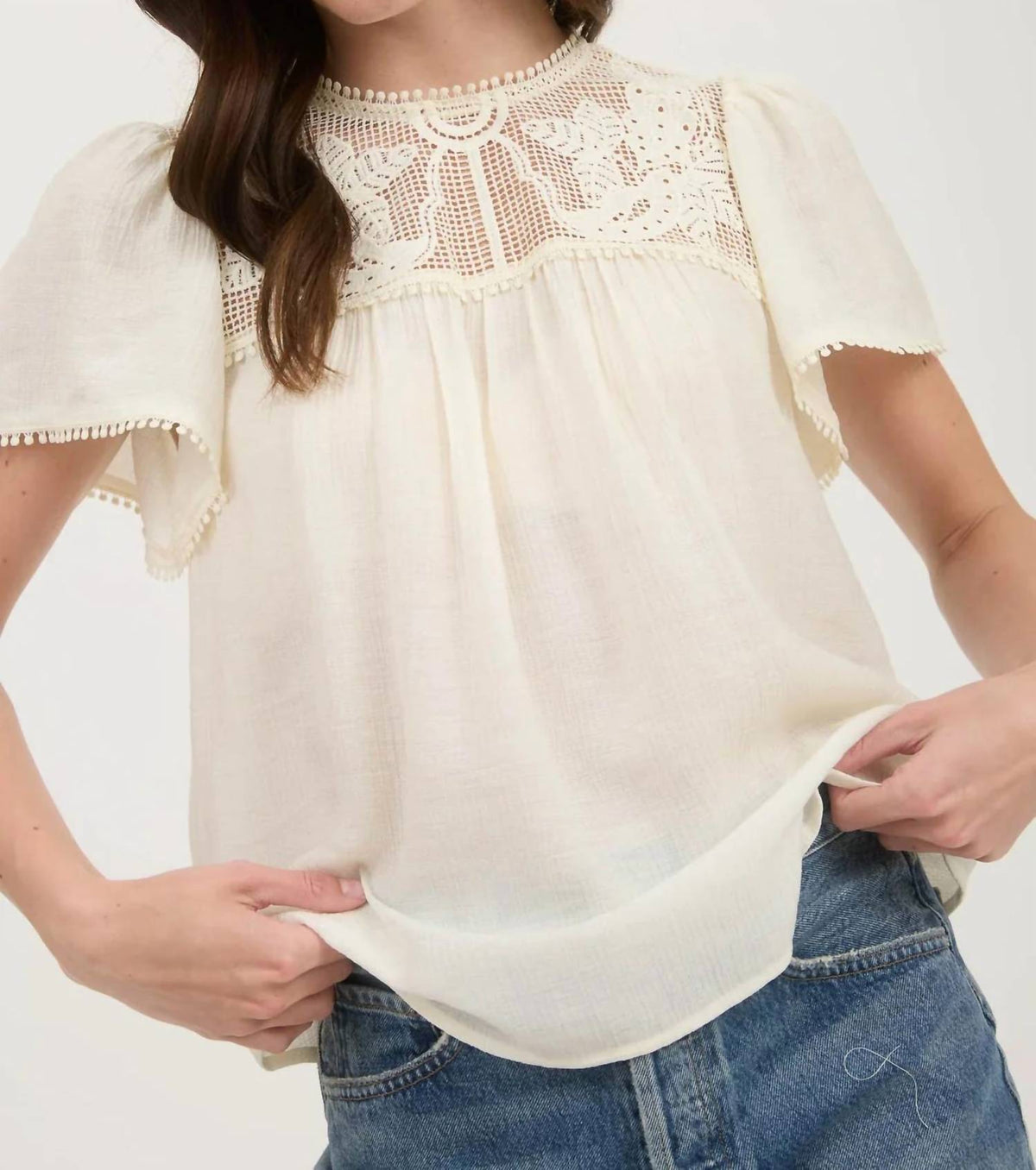 Blu Pepper - The Saffron Lace Top