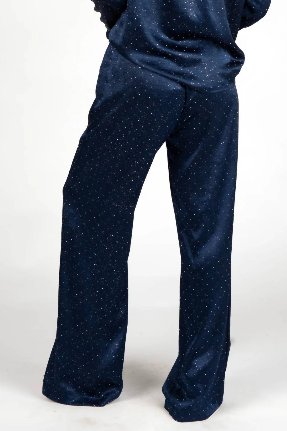 Sincerely Ours Billie Embellished Pants in navy - women's pants - detail view