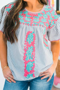 Layerz Clothing - Kymberly Gingham Top
