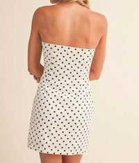 Klesis - Monroe Polka Dot Strapless Mini Dress