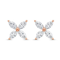 Diana M Jewels - Women's Marquise Lab-grown Diamond Stud Earrings (2.00 Tcw) - Classic