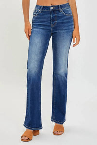 Risen - Mid Rise Relaxed Bootcut Jeans - Plus