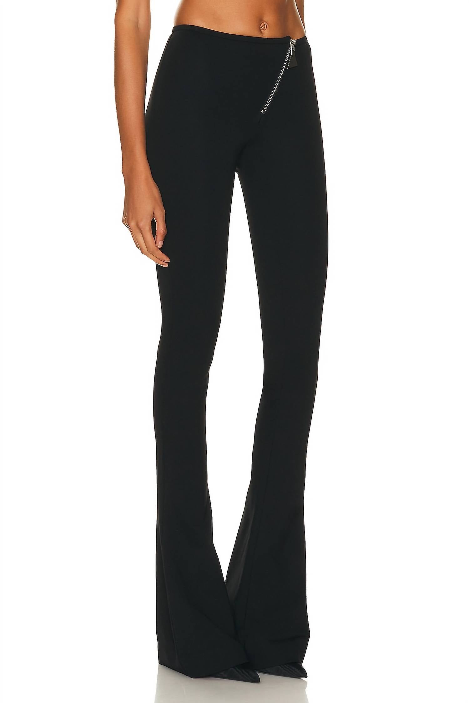 The Attico - Pre-loved Flair Pant With Zip Detail