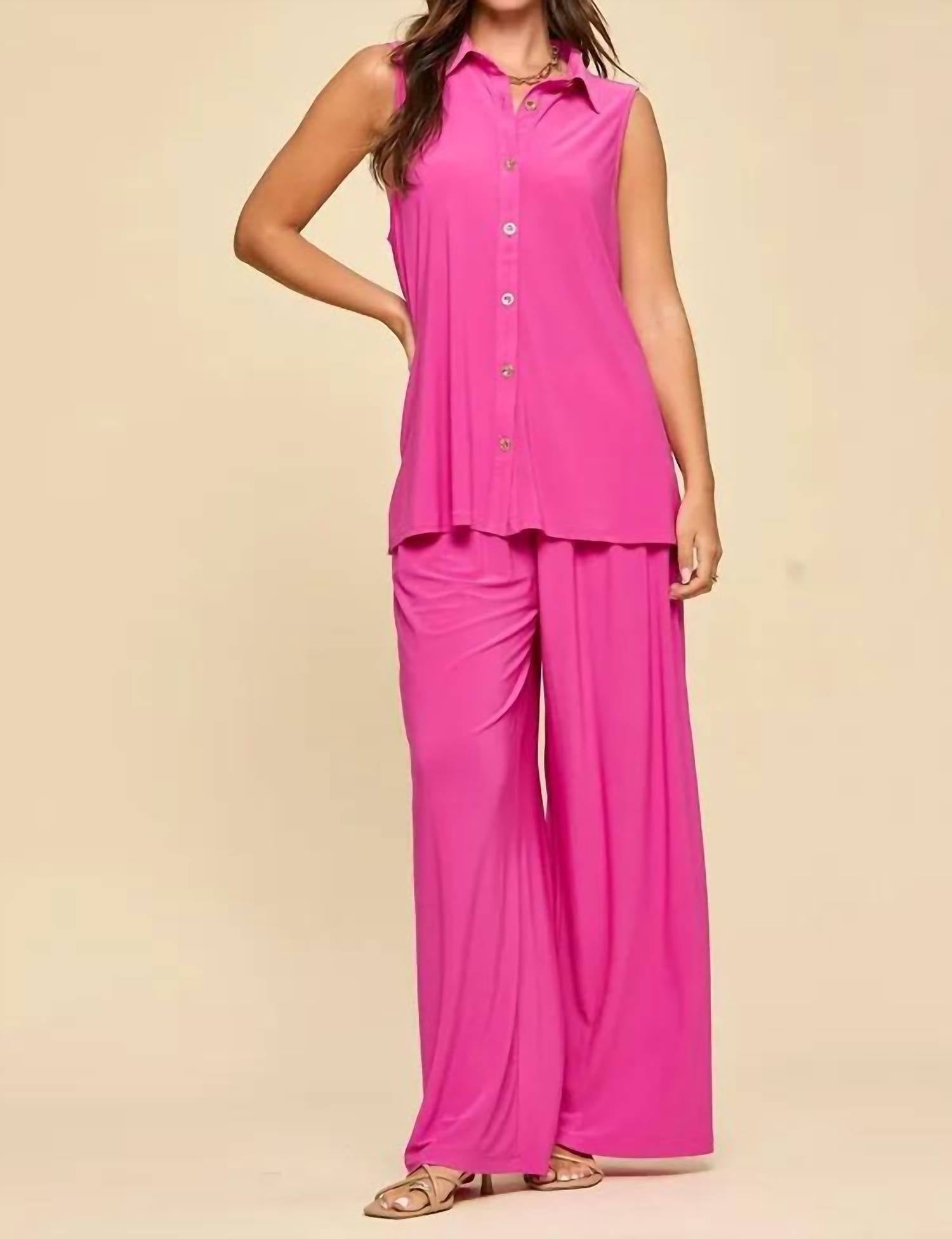 Dear Scarlett - Shoreline Travel Pant Set