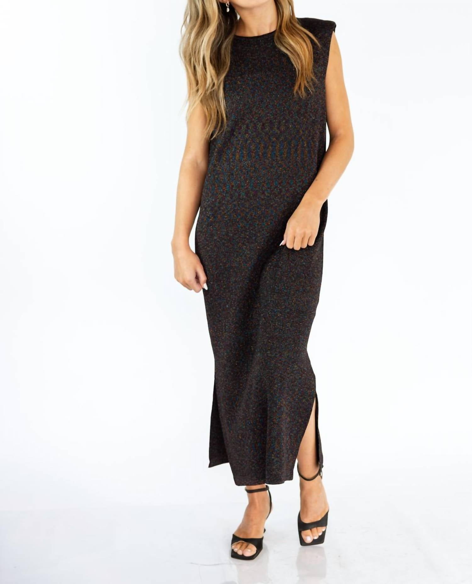 Lanhtropy - Women's Glitter Knit Dress