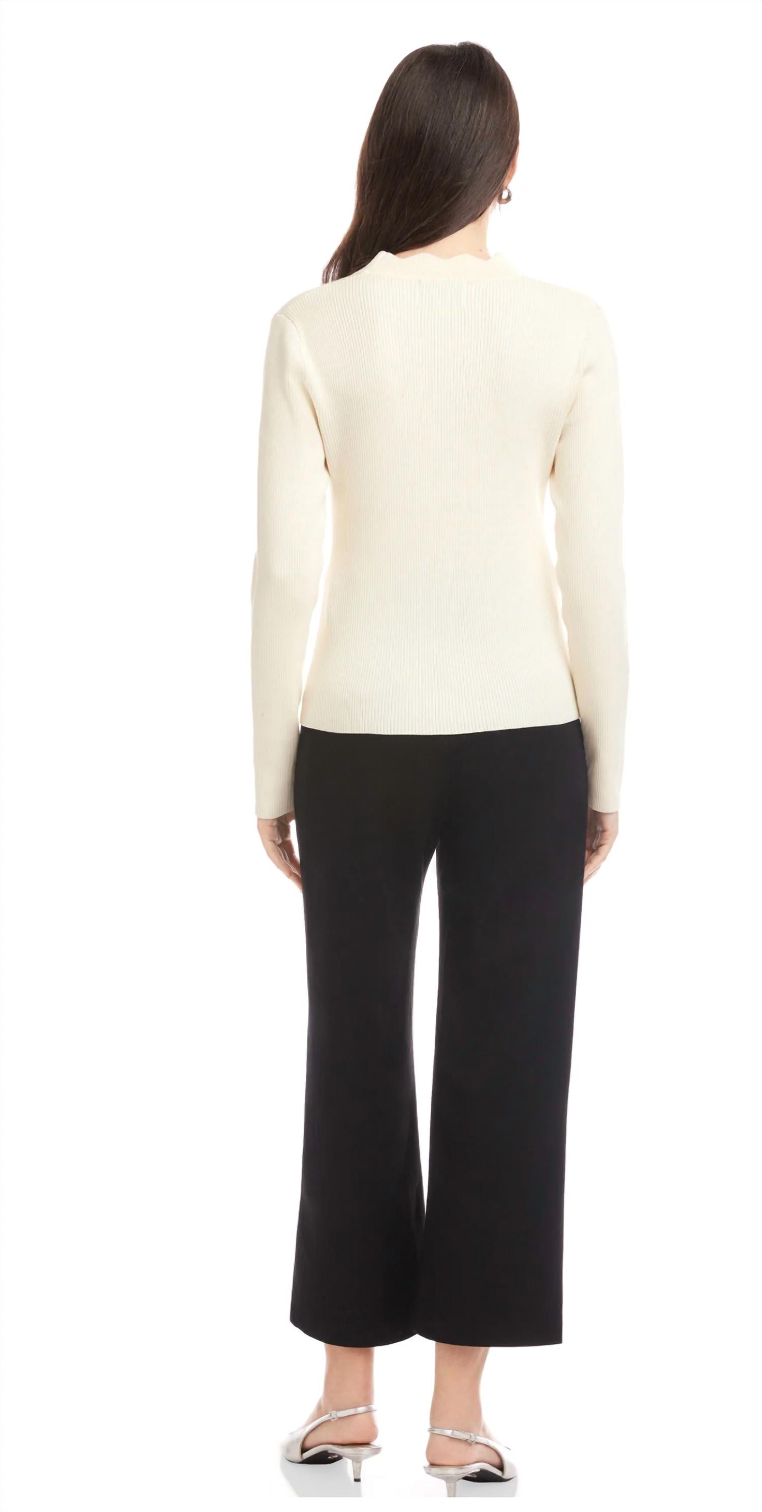 Central Park West - Women's Scallop Sweater