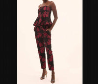 Misa Los Angeles - Piper Holiday Peplum Top