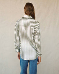 Bella Dahl - Oversized Button Down Stripe Blouse