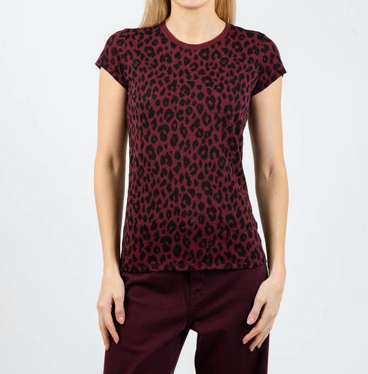 Goldie - Leopard Fauve Ringer Tee