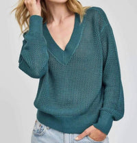 Gentle Fawn - Jensen Open Weave V-neck Sweater