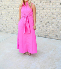 Joy Joy - Sleeveless Wrap Midi Dress