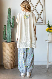 Oli & Hali - Flower Applique Top