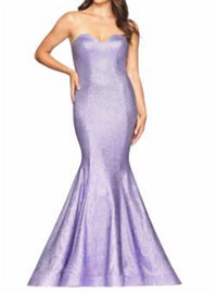 Faviana - Metallic Mermaid Gown