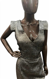 Eleni Elias - Metallic Foil Cocktail Dress