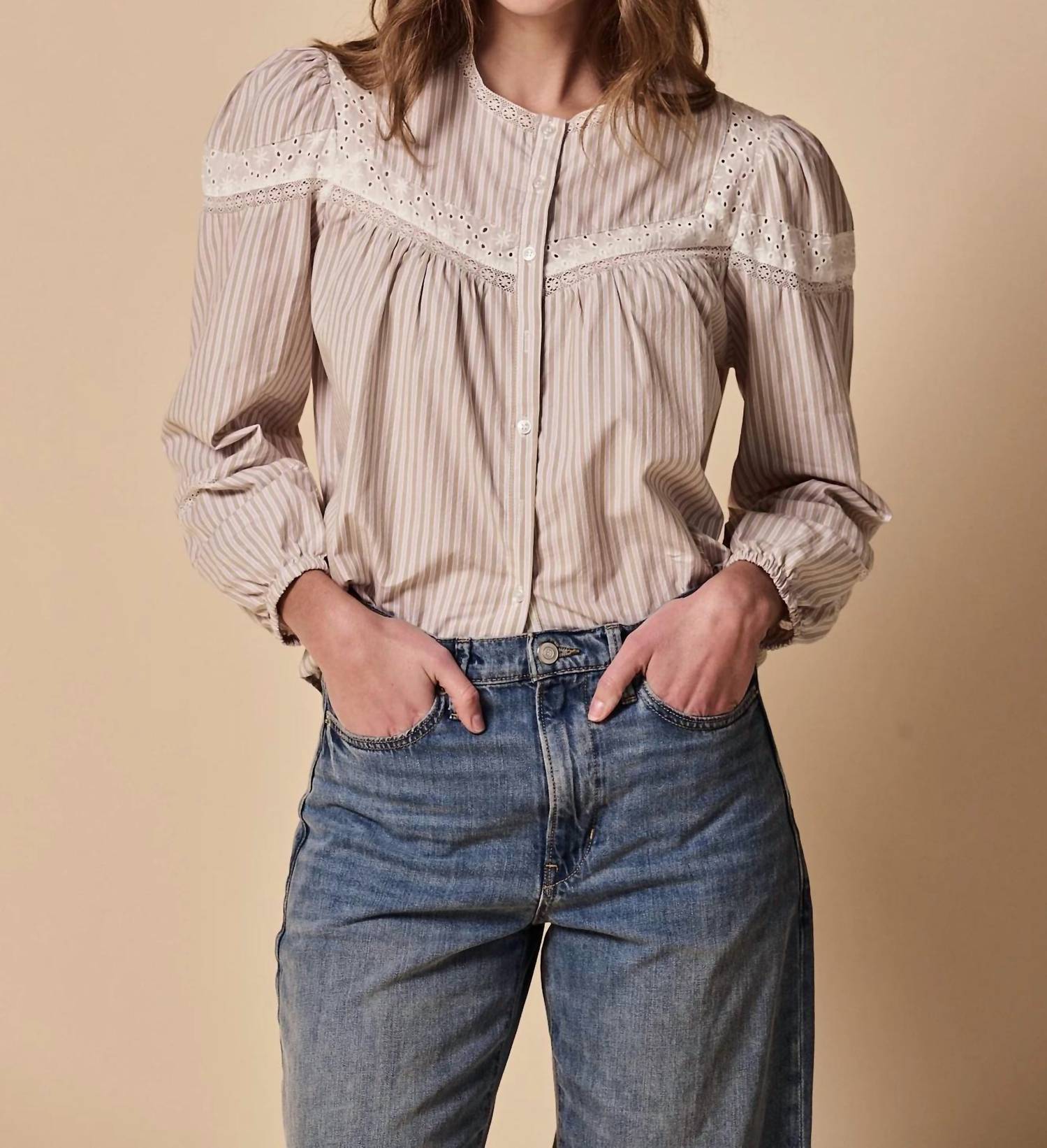 The Shirt - Pamela Shirt With Lace Insets