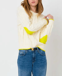 Kerri Rosenthal - Maxwork Cable Crew Neck Sweater