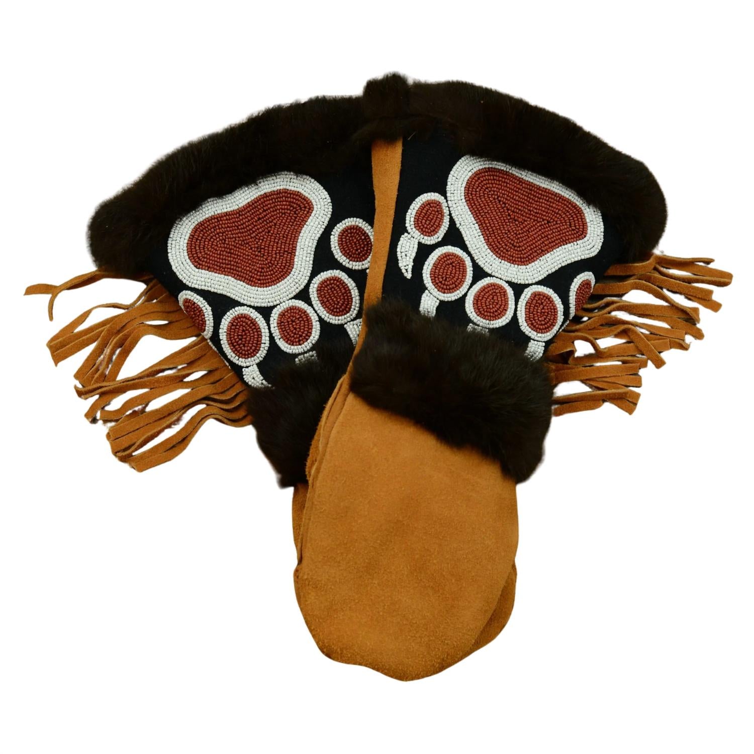 Astis Boone Mittens in brown - women's accessory - alternate view