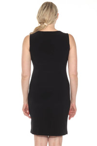 Joseph Ribkoff - Geometric Blocked Zip Front Mini Sheath Dress
