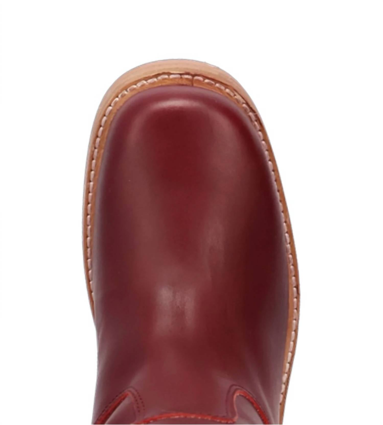 DAN POST. Women's Vagabond Leather Boot in merlot - women's shoe - view 6