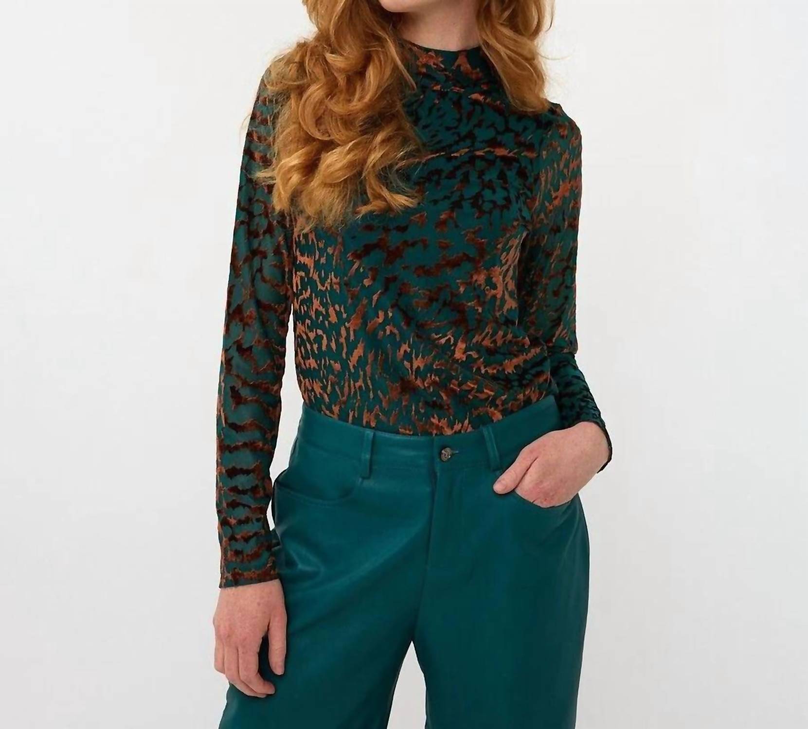 Esqualo - Barrie Burnout Mesh Top