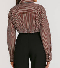 Ivy Coast - Augusta Cropped Button Down Top
