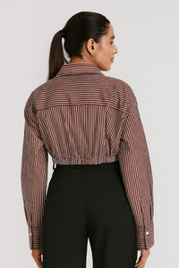 Ivy Coast - Augusta Cropped Button Down Top