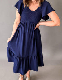 Mikarose - Smocked Midi Dress