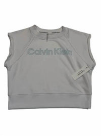 Calvin Klein - Sleeveless Puff-logo Cropped Top
