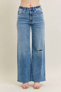Judy Blue - Tucker Vintage Wash Wide Leg Jean
