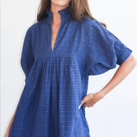 Never A Wallflower - Blueprint High Neck Dress
