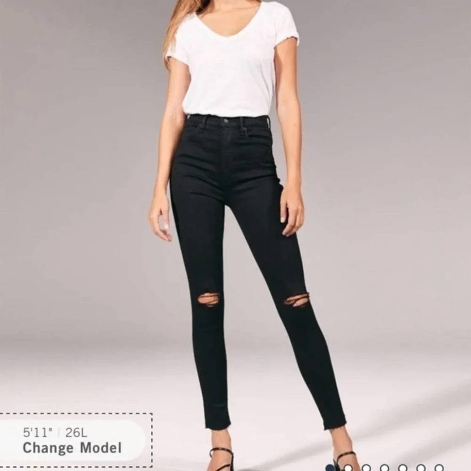 Abercrombie & Fitch - Ripped Ultra High Rise Super Skinny Jeans