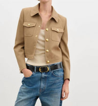 Nili Lotan - Edna Cropped Long Sleeve Jacket