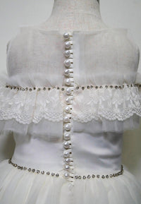 Eda Baby - Girl's Taliya 3 Tier Dress With Lace