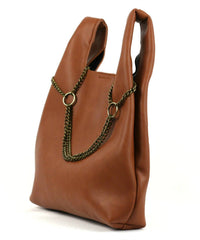 Street Level - Women's Tote With Chain Detail Bag