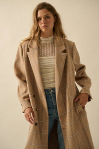 Promesa - Herringbone Tweed Coat