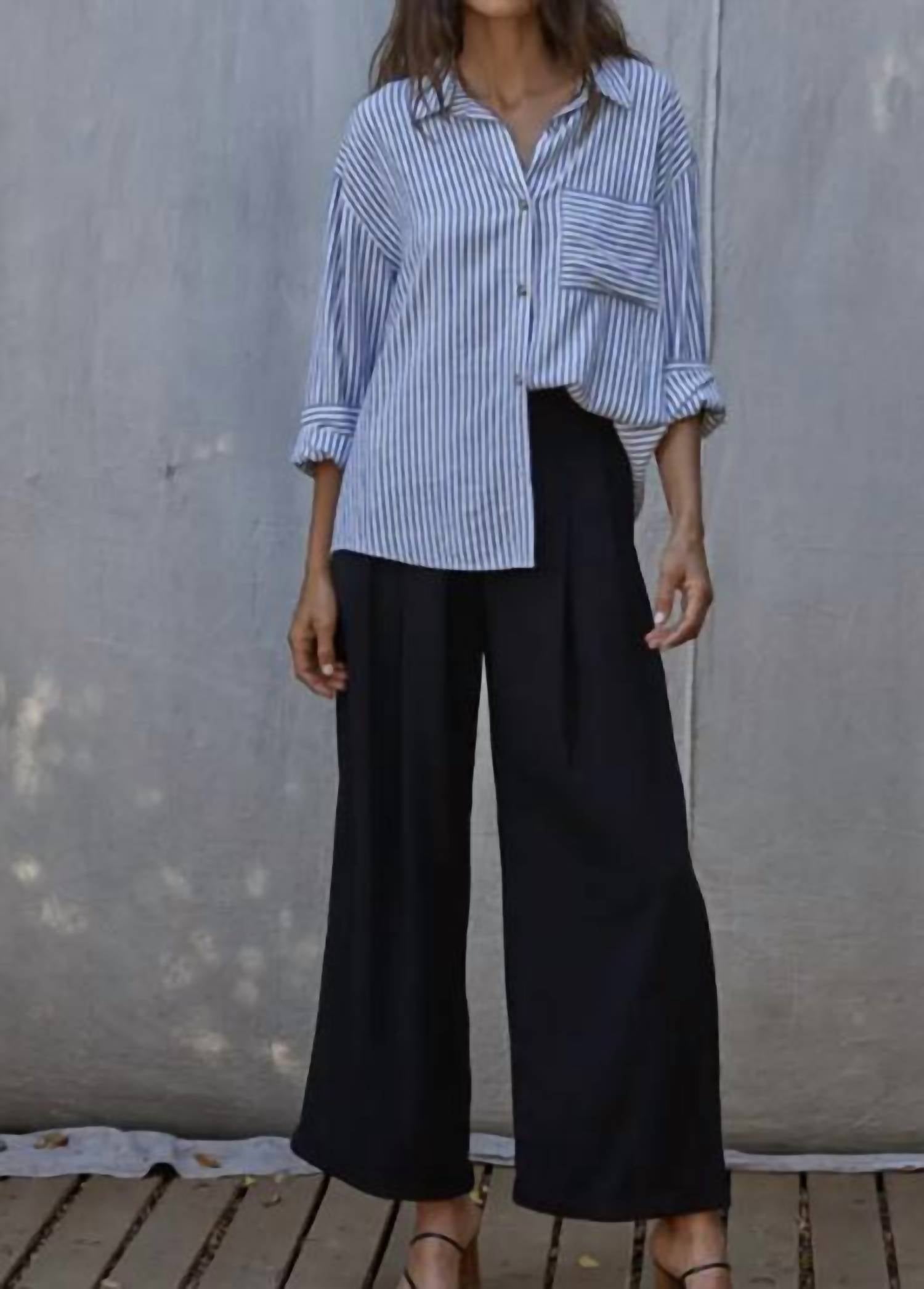 By Together - Wide Leg Pleated Pants