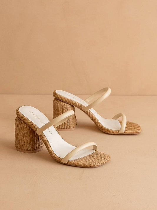 Oasis Society - Margaret Rattan Heel Sandal