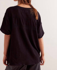 Free People - Giana Lace Trim Tee