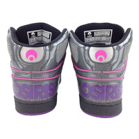 Osiris Girls Nyc 83 Slim Ult Sneaker in charcoal grey purple - kids' sneaker - view 4