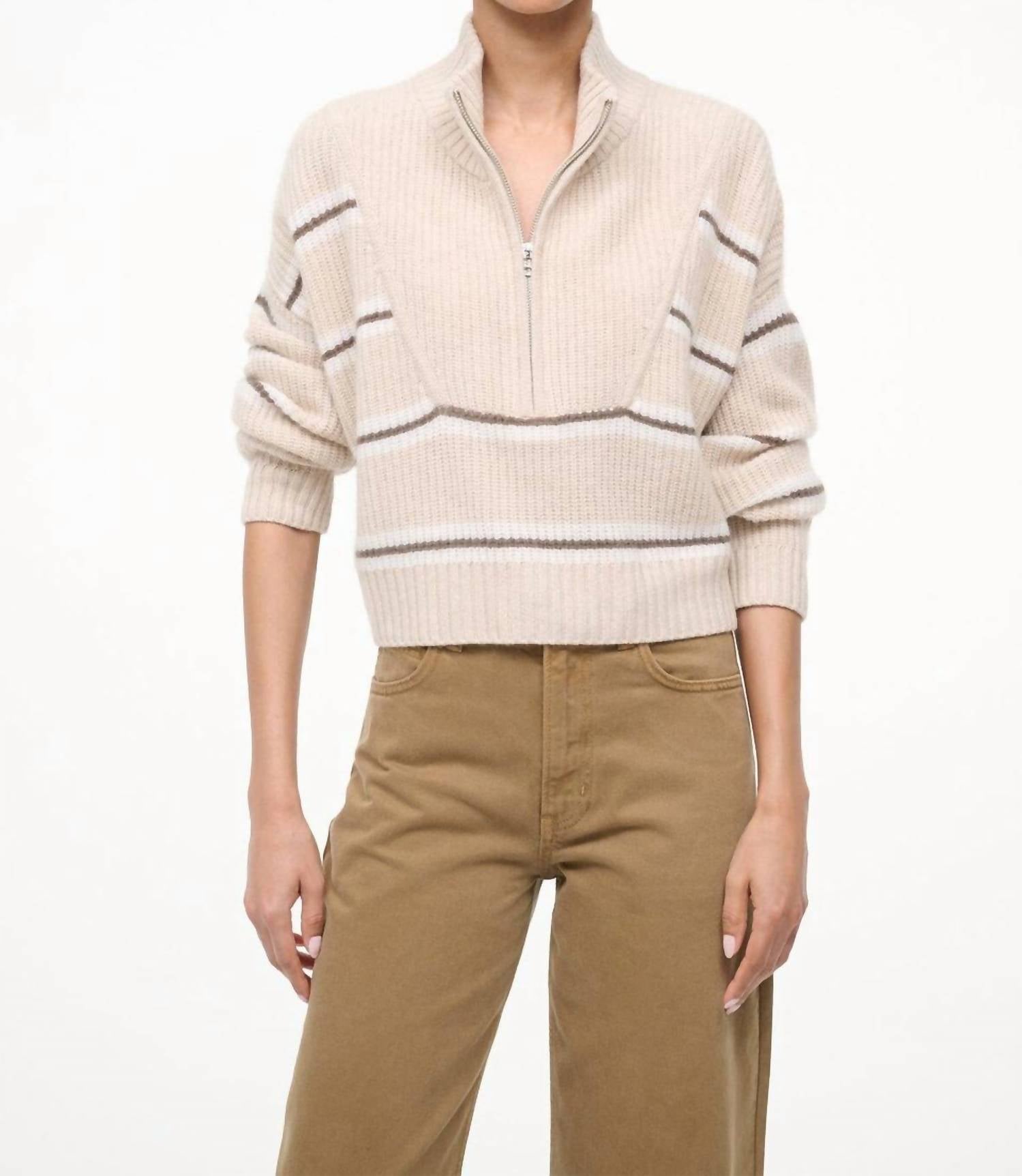 Staud - Cropped Hampton Cashmere Sweater